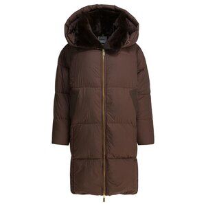 Max&Moi Long Down Jacket With Over Hood Tag Size 36 Women